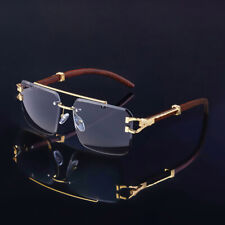 Usado, Óculos de sol piloto quadrado moda masculino feminino luxo sem aro óculos tons hip hop comprar usado  Enviando para Brazil