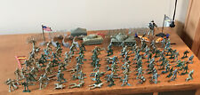 Lot of 120+ Army Men Plastic Figure Soldiers 2 Tanks, Bunkers, Helicopters-Look! for sale  Shipping to South Africa