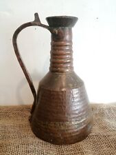 Antique 19th Century Hammered Copper Urn Jug Flagon Vessel Arts & Crafts for sale  Shipping to South Africa