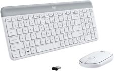 Logitech MK470 Slim Wireless Keyboard/Mouse Combo, Modern Compact Layout, White, used for sale  Shipping to South Africa