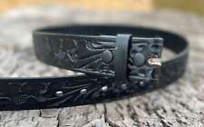 Black tooled leather for sale  San Miguel