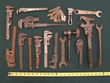 Lots of Grandpa's Antique Assortment Adjustable Wrench old/Vtg Rare Farm Tool for sale  Shipping to South Africa