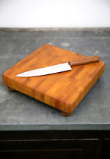 Tábua de corte de bloco de açougueiro vintage bancada de madeira utensílio de cozinha antigo comprar usado  Enviando para Brazil