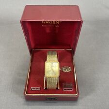 Relógio masculino vintage Gruen face dourada clara design de corda tom dourado não testado comprar usado  Enviando para Brazil