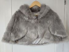 grey fur shrug for sale  LEIGHTON BUZZARD
