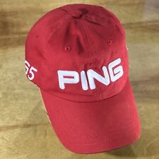 Usado, Boné de golfe Ping Strapback vermelho branco ajustável bordado golfista adulto G5 masculino comprar usado  Enviando para Brazil