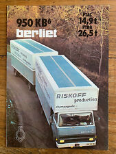 Brochure berliet camion d'occasion  Villers-lès-Nancy