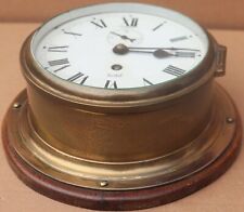 brass ships clock for sale  LEEK
