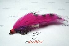 eliteflies 6 x iscas Zonker com miçangas sem barba moscas pesca truta rosa oliva, usado comprar usado  Enviando para Brazil