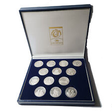 Monedas de plata .999, 13 unidades distintas, motivo acontecimientos vida, usado segunda mano  Embacar hacia Argentina