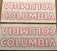 Original Columbia frame stickers from factory, two sets (original NOS)!! for sale  Shipping to South Africa