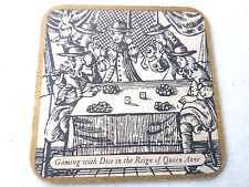 Vintage QUEEN ANNE - Jogos com Dados... Tapete de Cerveja Cat No'13 / Coaster, usado comprar usado  Enviando para Brazil