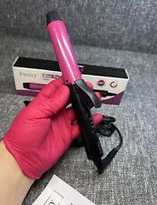 FARERY Mini Hair Curling Tongs 25mm Small Travel Holiday Ceramic Curler Pink Pro for sale  Shipping to South Africa