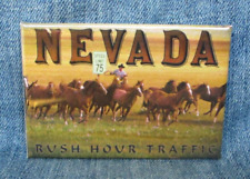 Ímã de trânsito Horse Roundup Nevada hora do rush lembrança geladeira MB91, usado comprar usado  Enviando para Brazil
