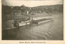 Usado, Cartão postal Riverboat & Barge, Belle Vernon, Pensilvânia - por volta de 1906 comprar usado  Enviando para Brazil