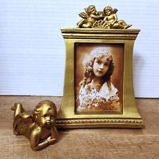 Gold cherub angel for sale  Shipping to Ireland