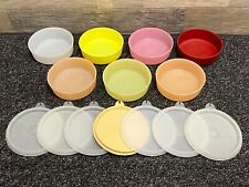 Lote de 7 tigelas Tupperware #1286 Little Wonders cores sortidas com tampas ~ Vintage comprar usado  Enviando para Brazil