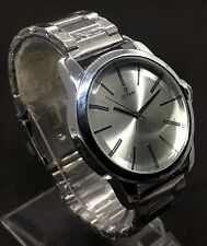 Amazing Titan Quartz Silver Dial Analog Stainless Steel Band Men's Wrist Watch, used for sale  Shipping to South Africa