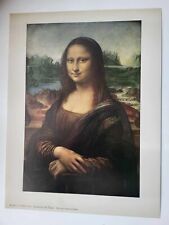 Used, Old Antique Print Metropolitan Mona Lisa Leonardo Da Vinci The Louvre Paris for sale  Shipping to South Africa