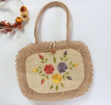 Sac vintage raphia d'occasion  Laignes