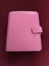 pink leather filofax for sale  EMSWORTH