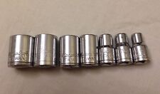 Used, MasterCraft 7 Piece Set SOCKETS 1/4" DRIVE 6 POINT for sale  Shipping to South Africa