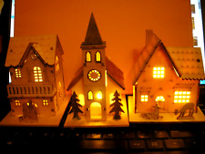 Wooden christmas village for sale  GRIMSBY