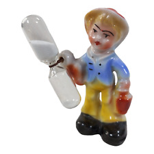 Porcelain Egg Timer Figurine Boy with Jug Vintage Germany for sale  Shipping to South Africa