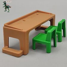 Mesa e cadeiras Playmobil-mesa escolar-escola-sala de aula-professor-biblioteca-alunos comprar usado  Enviando para Brazil