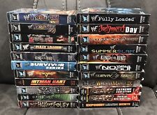 22 fitas VHS WWF WWE Home Video Wrestling RARO VINTAGE Wrestlemania dvd blu ray comprar usado  Enviando para Brazil