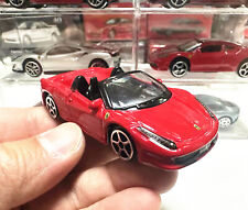 Carro de brinquedo Bburago 1:64 Ferrari 458 Spider vermelho metal fundido modelo menino novo na caixa, usado comprar usado  Enviando para Brazil