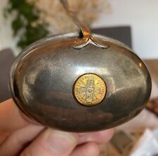Concha Toddy de prata esterlina George IV 1822 com moeda de 25 centavos de ouro 1718 Guiné  comprar usado  Enviando para Brazil