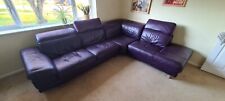 purple corner sofa for sale  WHITSTABLE