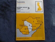 National Welsh/Jones timetable for Gwent/Rhymney Valleys dated April 1978, used for sale  Shipping to South Africa