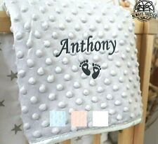 Personalised baby blanket for sale  LEICESTER