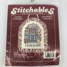 Counted Cross Stich Kit Dimensions Stitchables by Wendy Schuster Welcome Door for sale  Shipping to South Africa
