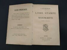 1898 catalogo libri usato  Genova