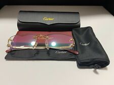Used, NEW Cartier C Decor rimless eyeglass frames 18k gold Plate 4193829 for sale  Chicago