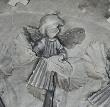 Estatueta vintage 9” borracha molde de fundição 2 partes instrumento anjo tocando comprar usado  Enviando para Brazil