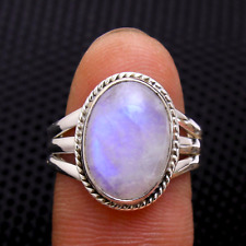 Moonstone Ring 925 Sterling Silver Handmade Ring Blue Flash Moonstone Ring for sale  Shipping to South Africa