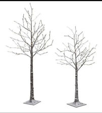 Two flocked trees for sale  Saint Bonifacius