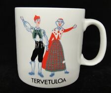 Tervetuloa Finnish Welcome Mug Couple in Traditional Dress Grindley England, käytetty myynnissä  Leverans till Finland