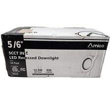 Iluminación empotrada LED regulable Amico 5/6 pulgadas 5CCT 2700K-6000K 950LM (paquete de 24) segunda mano  Embacar hacia Mexico