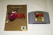Legend of Zelda Ocarina of Time Nintendo 64 Funciona Testado Com Folheto de Instruções comprar usado  Enviando para Brazil