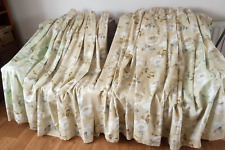 Pair curtains floral for sale  NORWICH