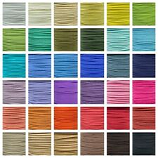 Faux Suede Flat Leather Cord Lace - String 3mm , 15yds bundle lots of colors  for sale  Shipping to South Africa