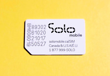 Solo mobile sim for sale  Shipping to Ireland