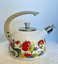 Whistling kettle enamel for sale  CORBY