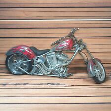 Vintage Orange County Choppers OCC Die Cast Motocicleta Bicicleta Prata Vermelho Toy Zone comprar usado  Enviando para Brazil