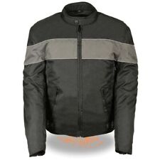 Chaqueta de motocicleta textil negra para hombre NexGen SH212101 con rayas reflectantes grises segunda mano  Embacar hacia Argentina